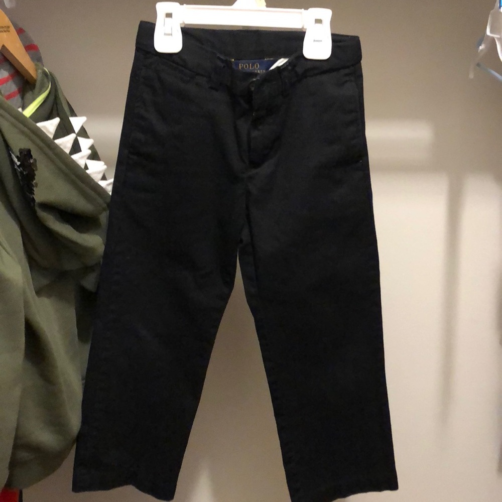 🚨boys polo 5t black slacks . Wide leg